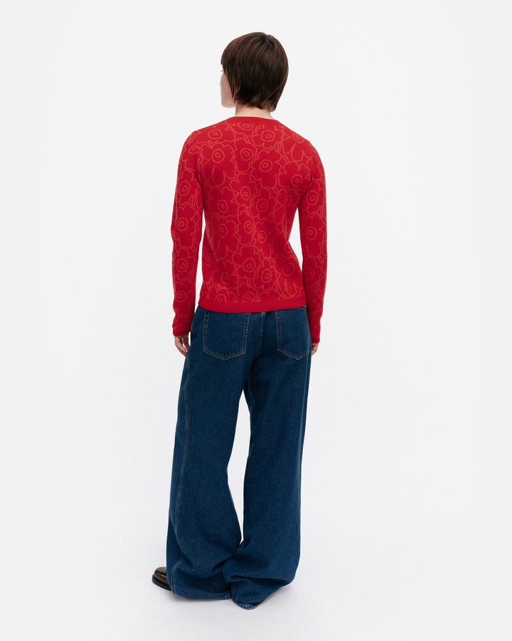 rullata mini piirto unikko knitted pullover