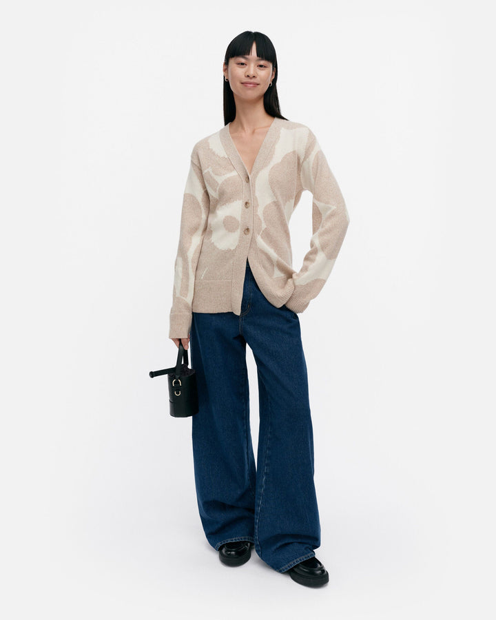 kumma unikko knitted cardigan - beige