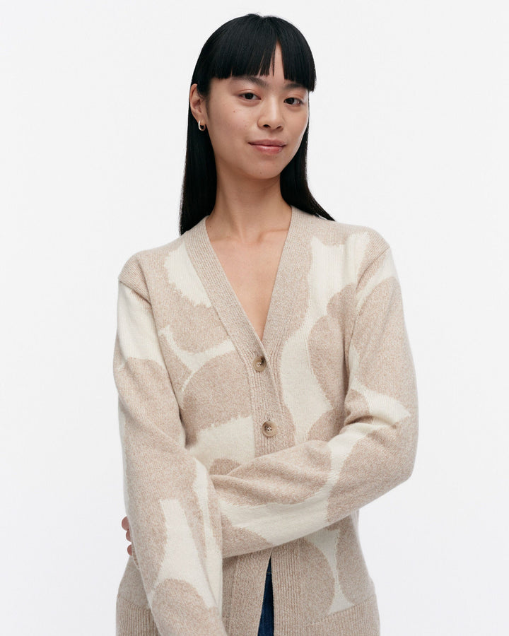 kumma unikko knitted cardigan - beige