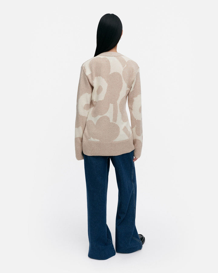 kumma unikko knitted cardigan - beige