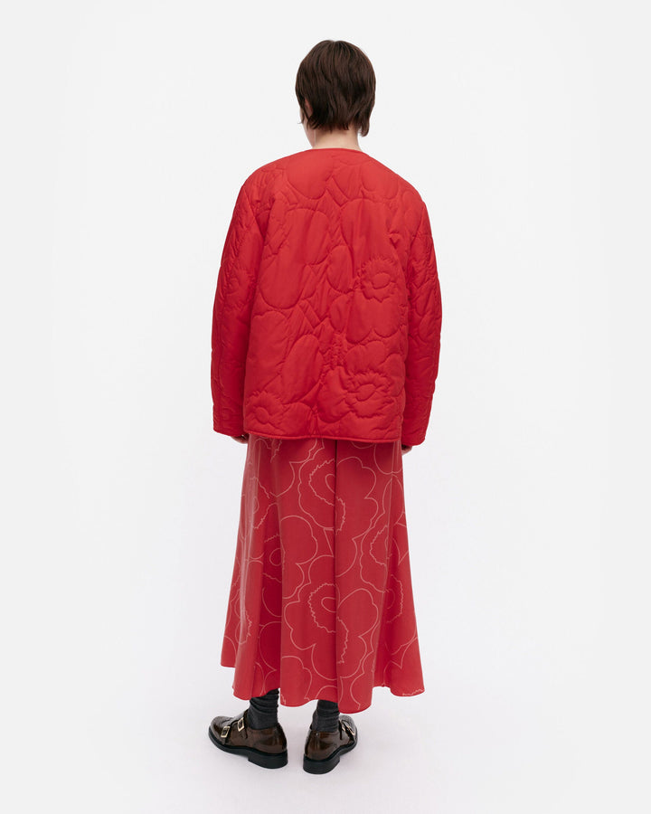 kapseli piirto unikko lightweight padded coat - red