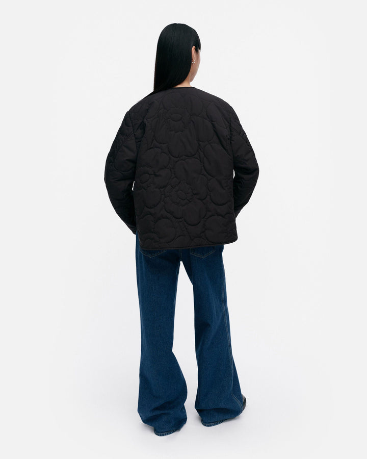 kapseli piirto unikko lightweight padded coat - black