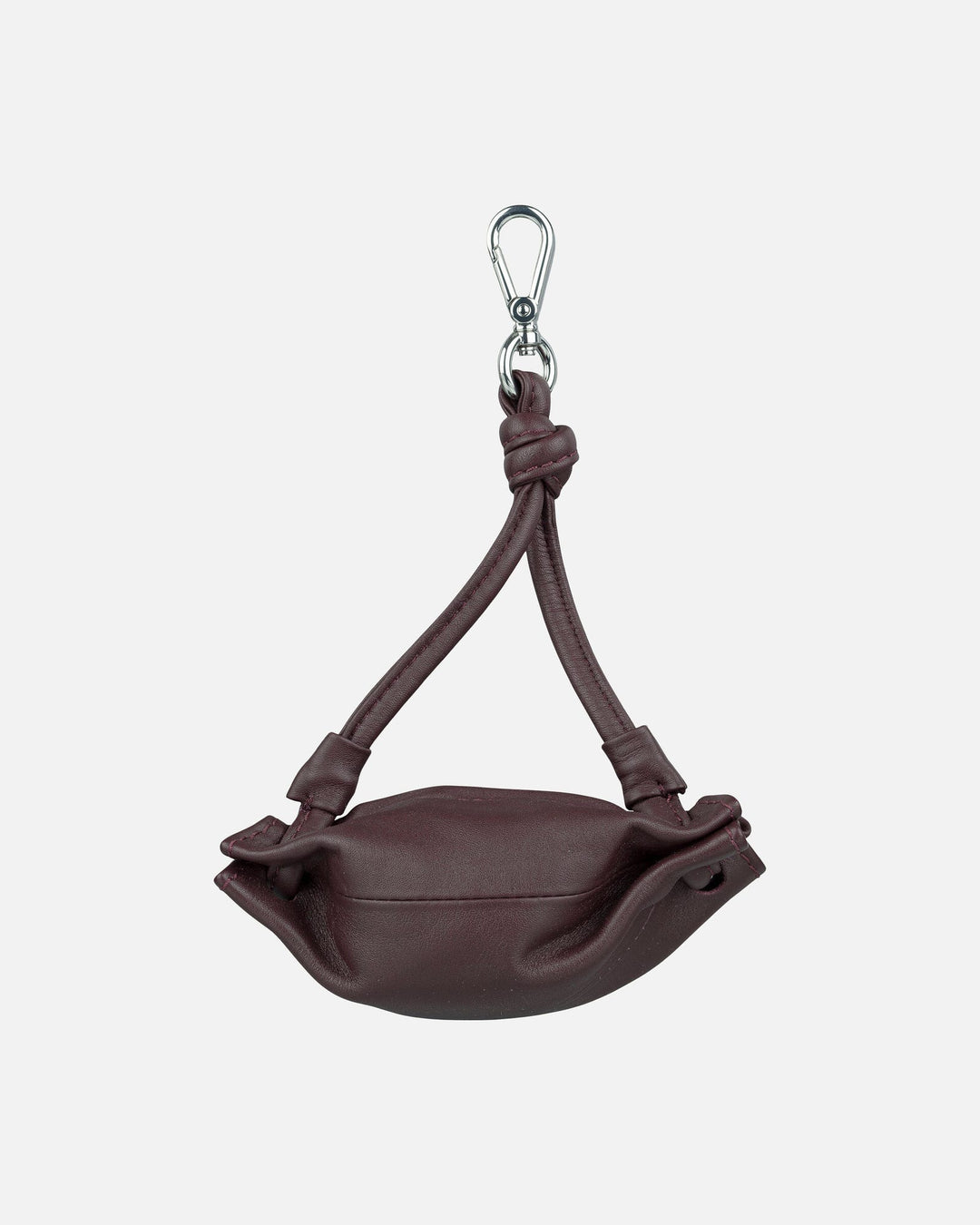 karla leather pocket pouch - raisin