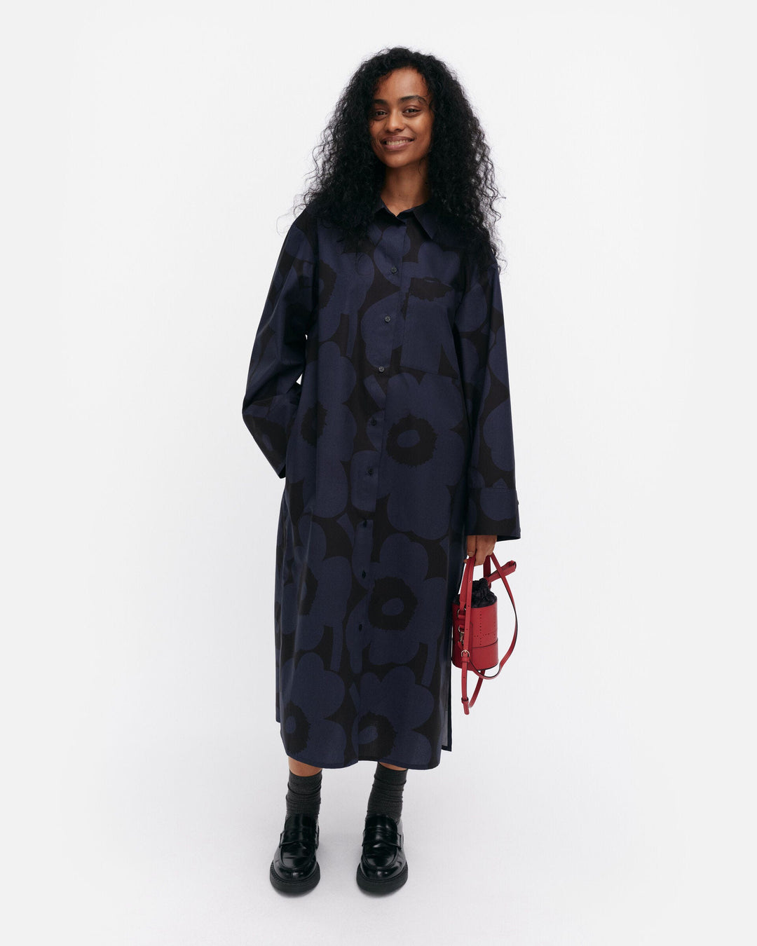 jälki unikko cotton poplin dress