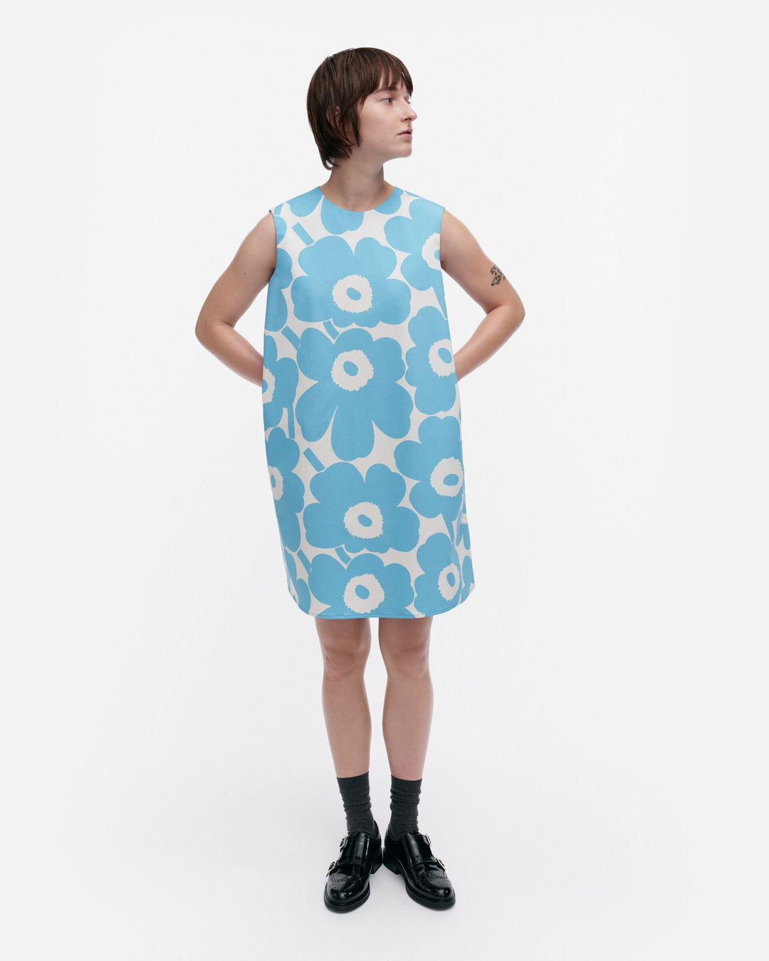 siluetti unikko cotton twill dress
