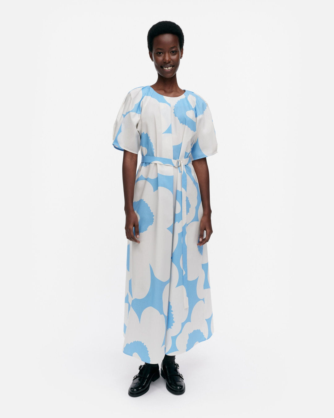 juhlinta unikko cotton poplin dress