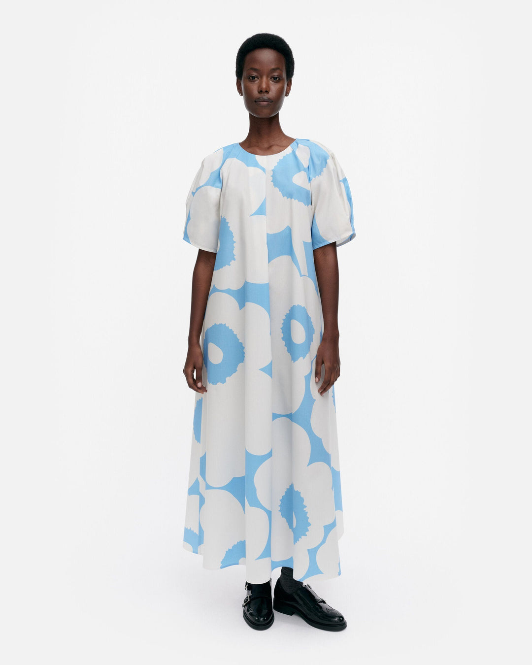 juhlinta unikko cotton poplin dress