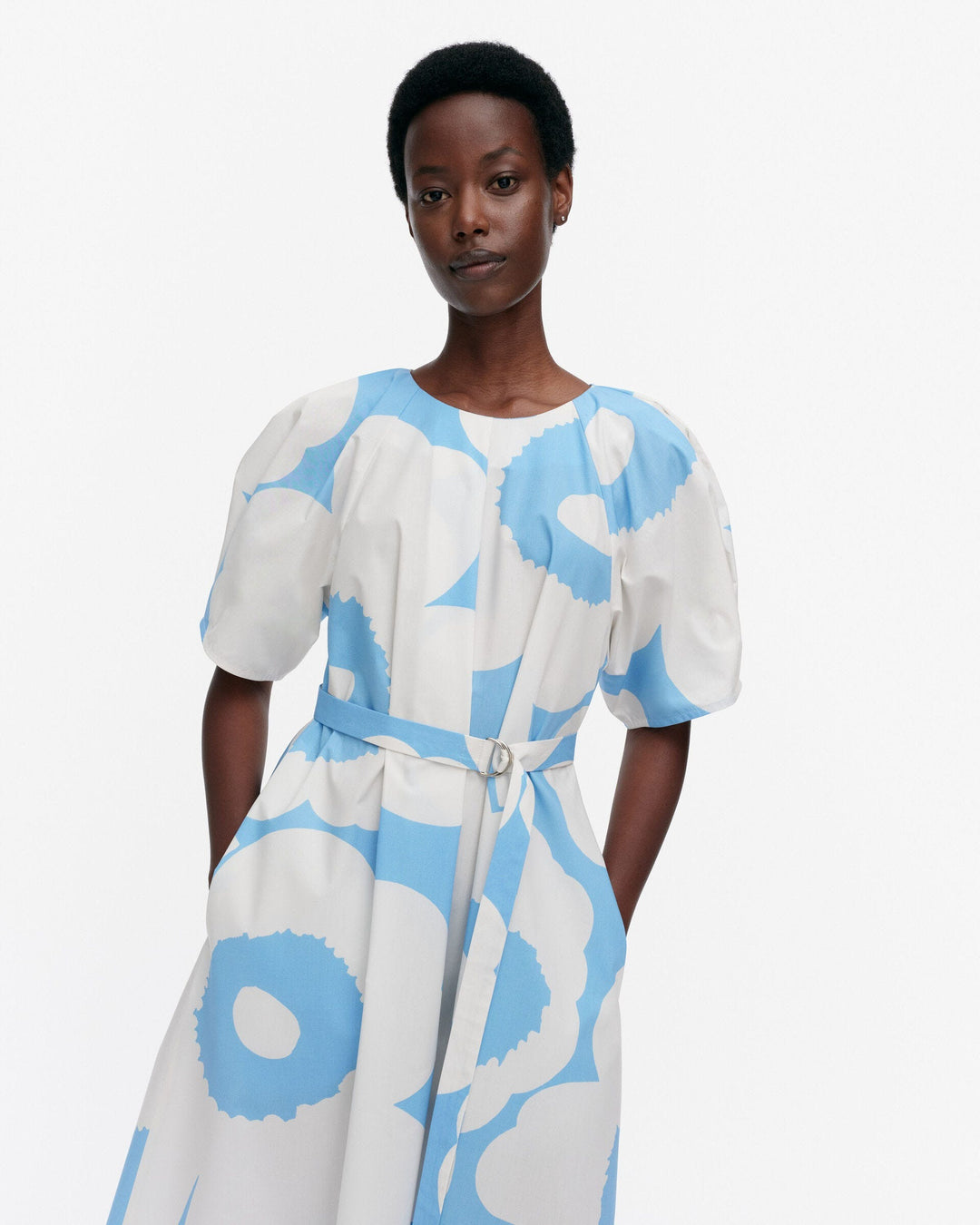 juhlinta unikko cotton poplin dress