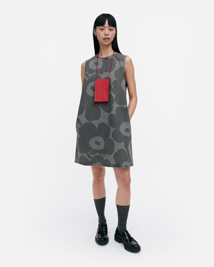 maridenim somasti unikko denim dress - grey