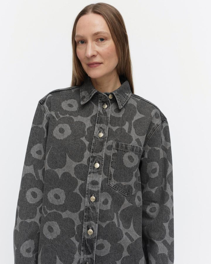 maridenim vaihe jean shirt unikko - grey
