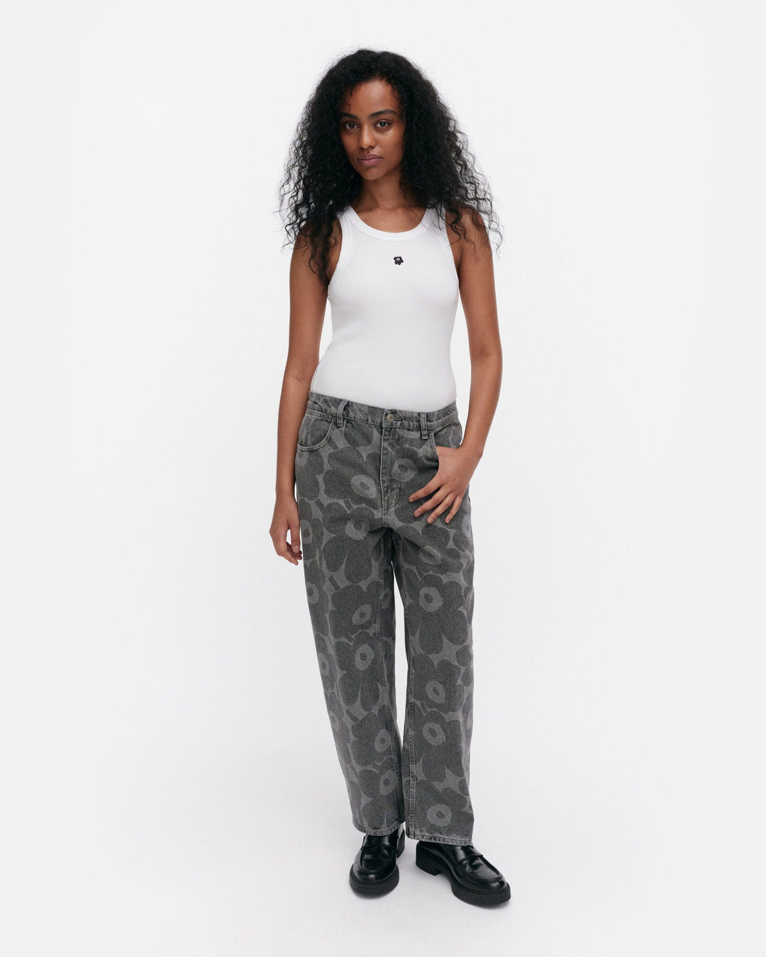 maridenim barrel jeans unikko - grey