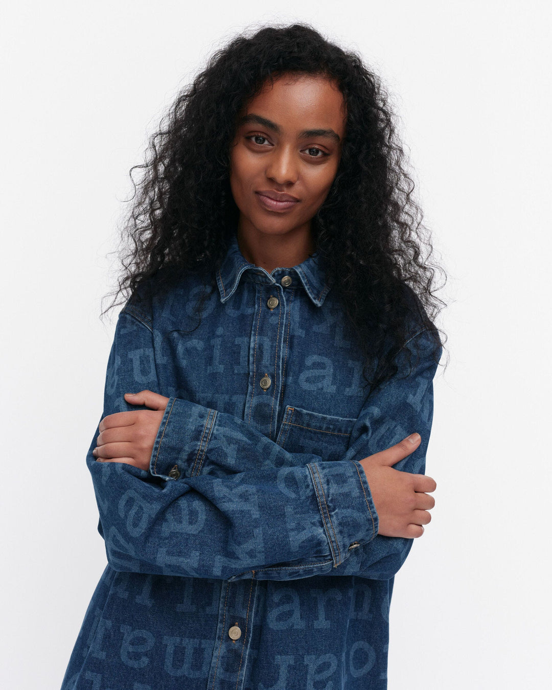 maridenim vaihe logo denim shirt