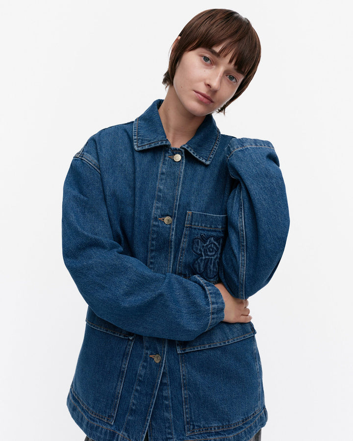 maridenim poweri unikko denim jacket - blue