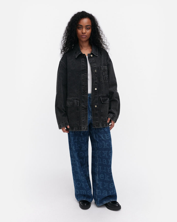 maridenim poweri unikko denim jacket - washed black