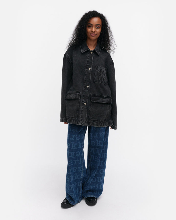 maridenim poweri unikko denim jacket - washed black