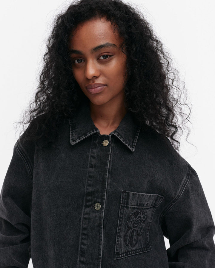 maridenim poweri unikko denim jacket - washed black