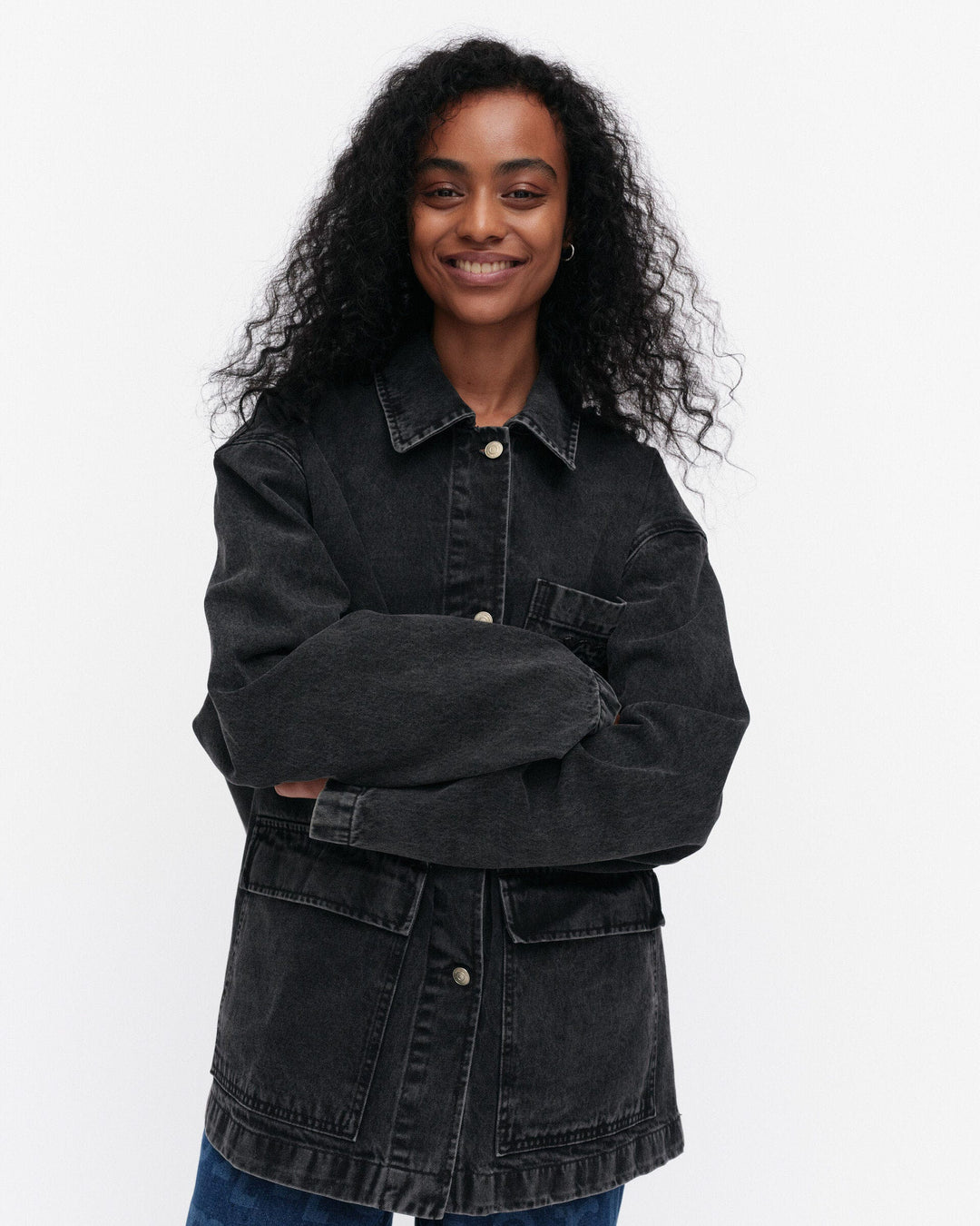 maridenim poweri unikko denim jacket - washed black