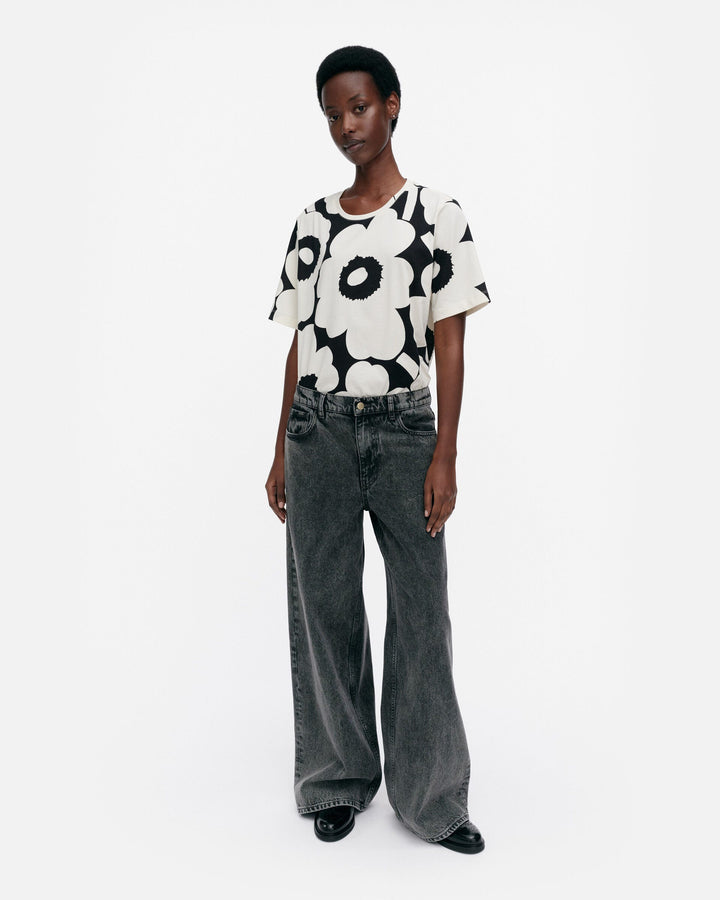 tunnit unikko t-shirt - black/white
