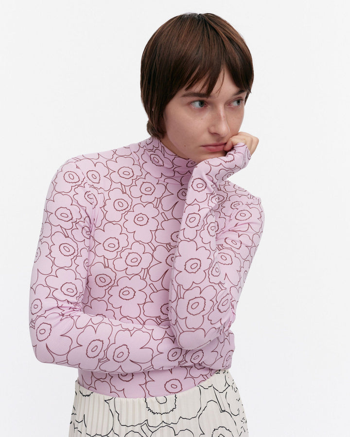 solmia piirto unikko turtleneck shirt - pink