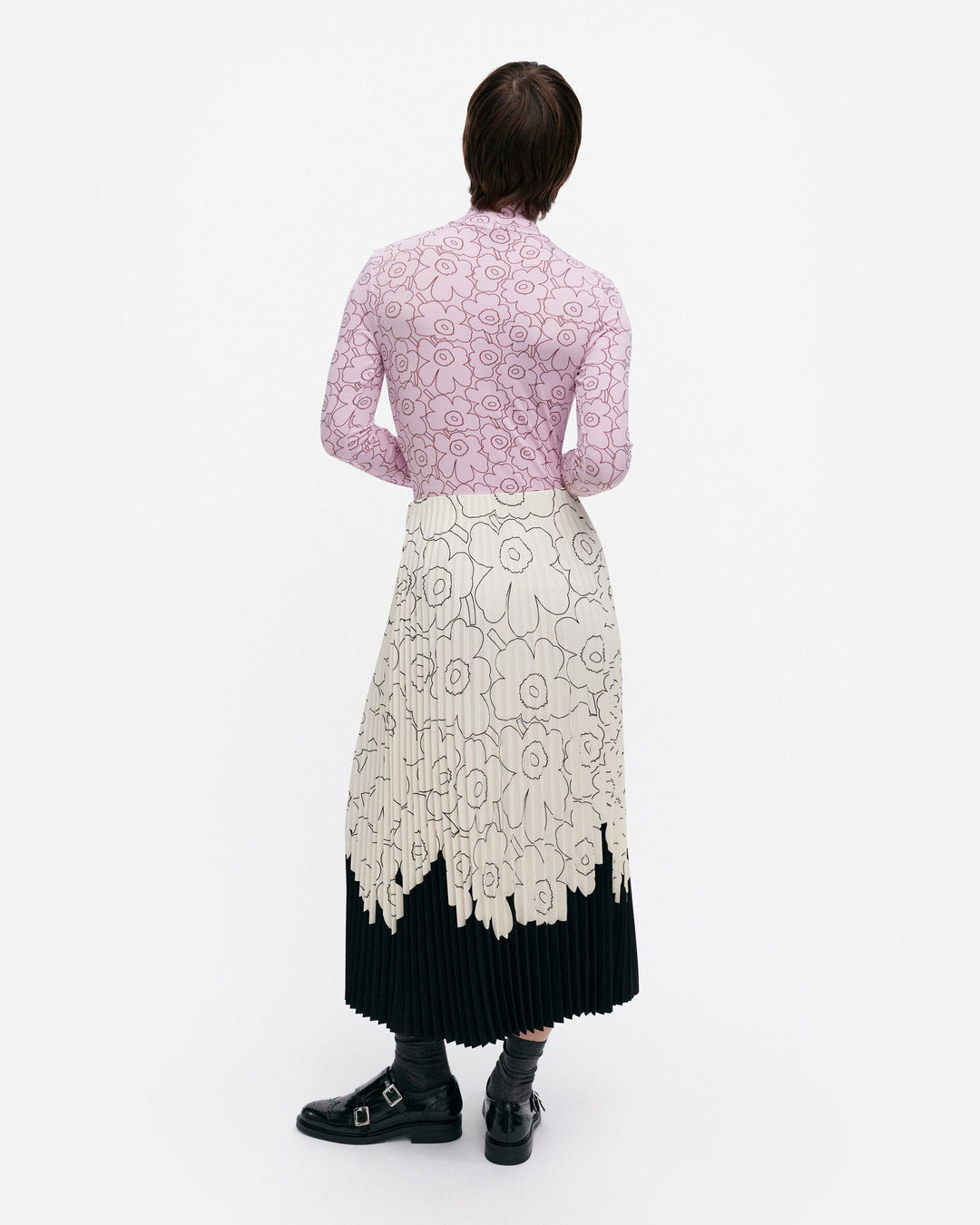 solmia piirto unikko turtleneck shirt - pink