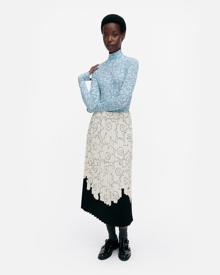 solmia piirto unikko turtleneck shirt - light blue