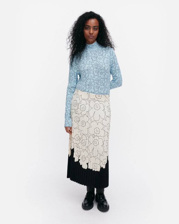 solmia piirto unikko turtleneck shirt - light blue