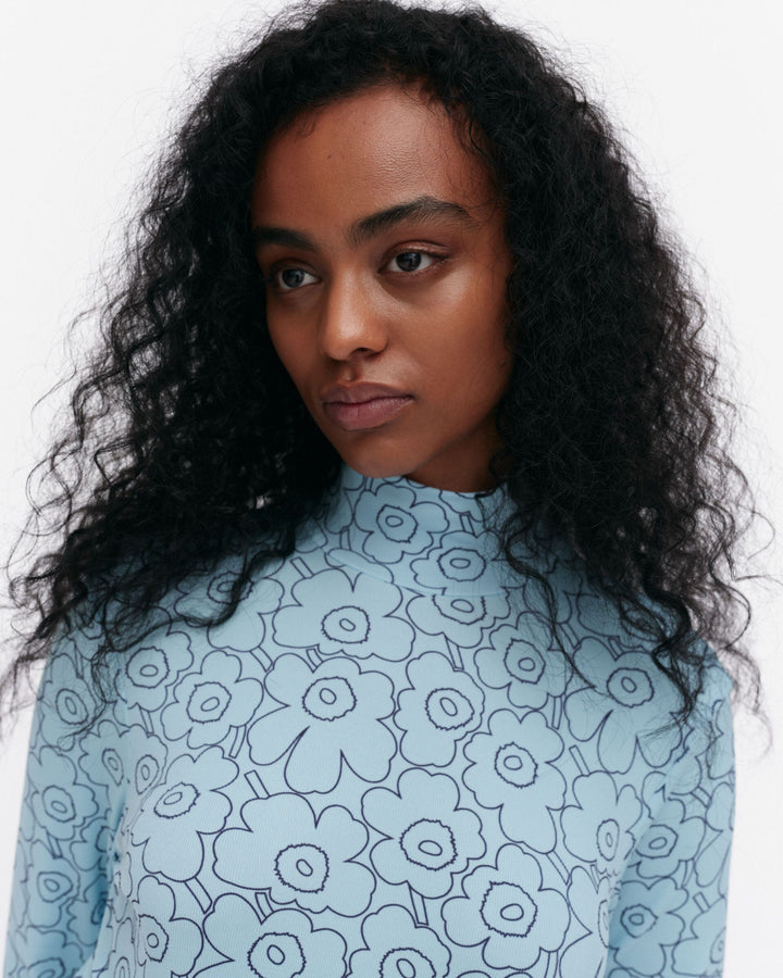 solmia piirto unikko turtleneck shirt - light blue