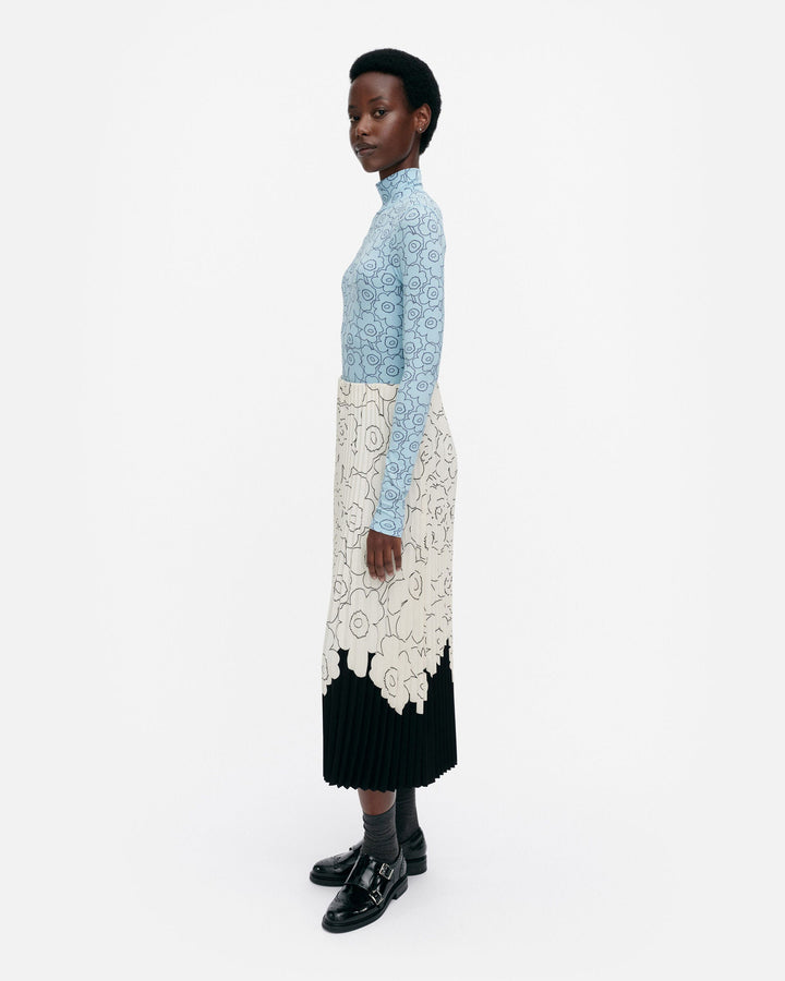 solmia piirto unikko turtleneck shirt - light blue