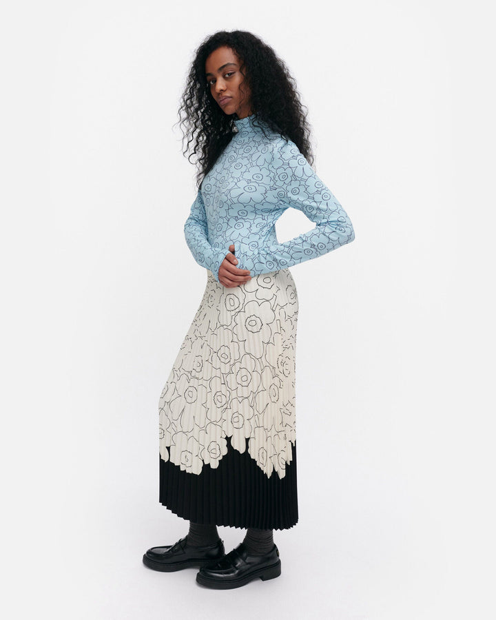 solmia piirto unikko turtleneck shirt - light blue