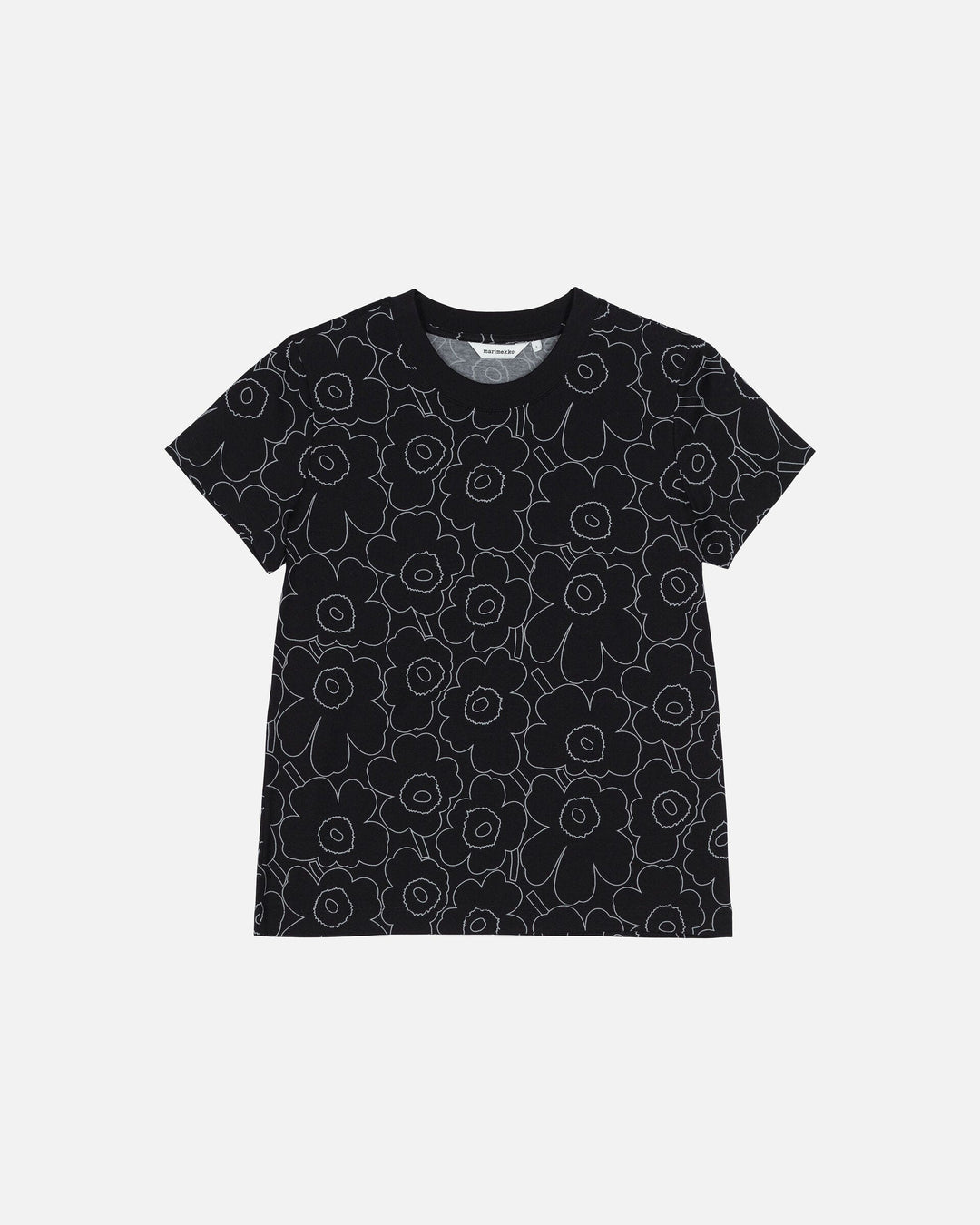 heleys piirto unikko t-shirt - black