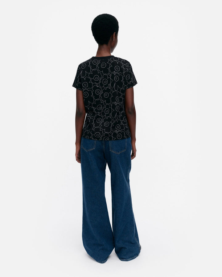 heleys piirto unikko t-shirt - black