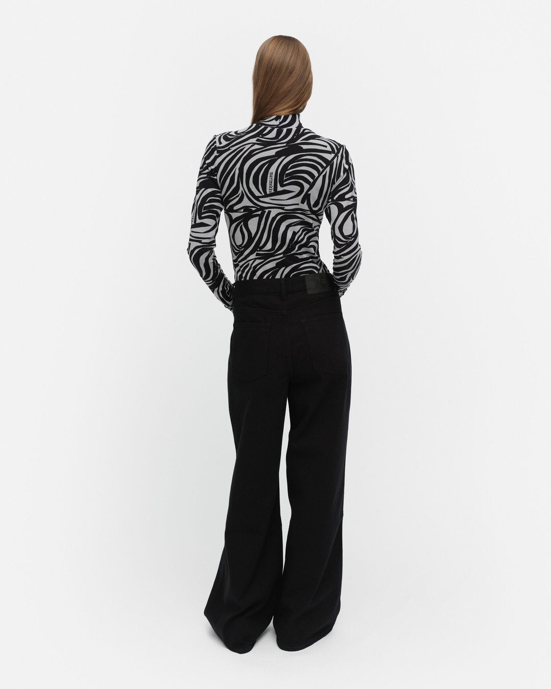 jäkälä jokuraita logo turtleneck shirt