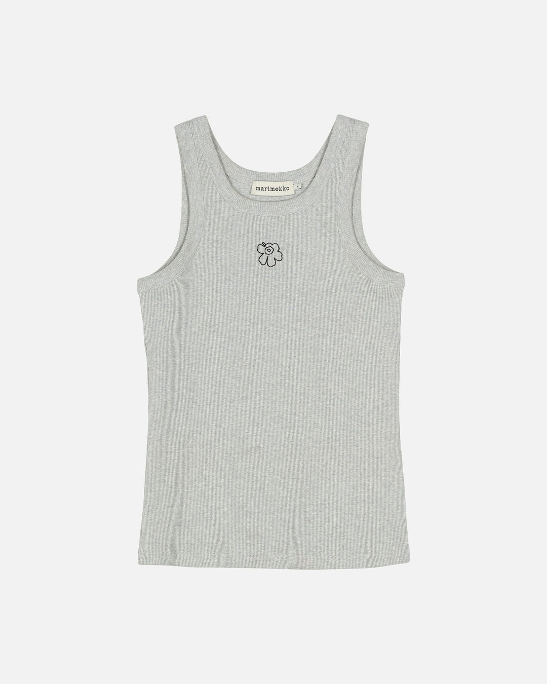 surrea piirto unikko placement jersey top - grey