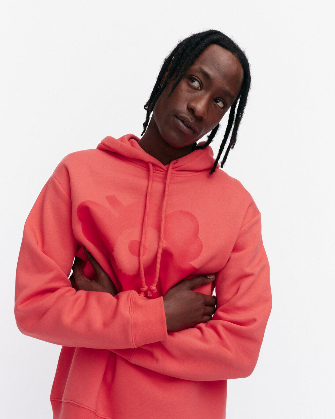 kioski runoja unikko placement hoodie - red