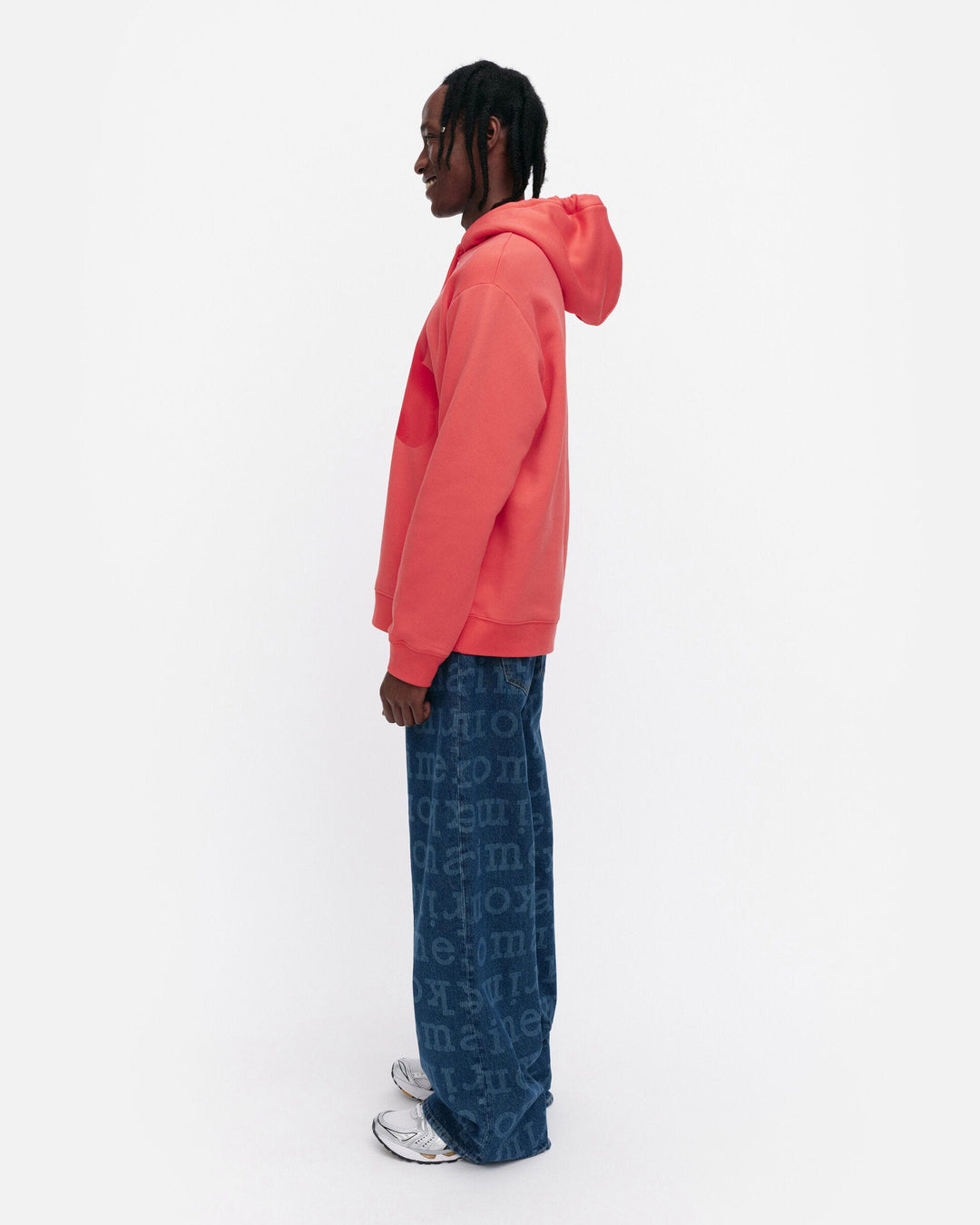 kioski runoja unikko placement hoodie - red