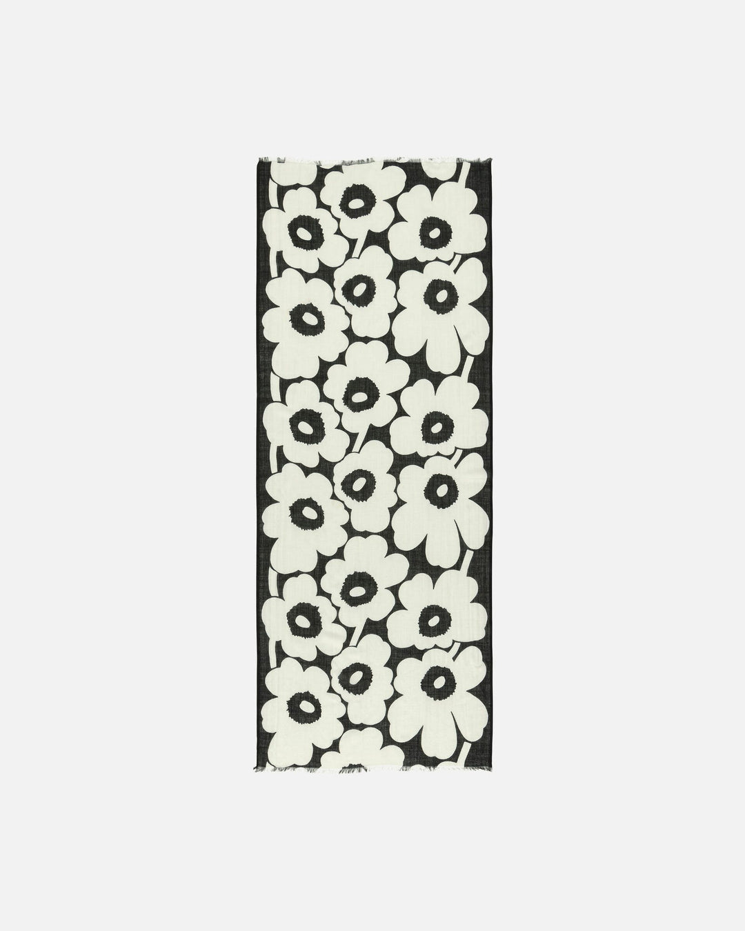 fiore unikko scarf - black/white