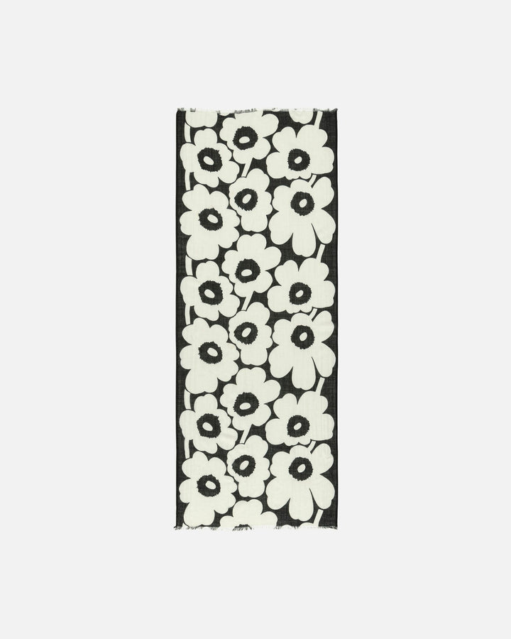 fiore unikko scarf - black/white