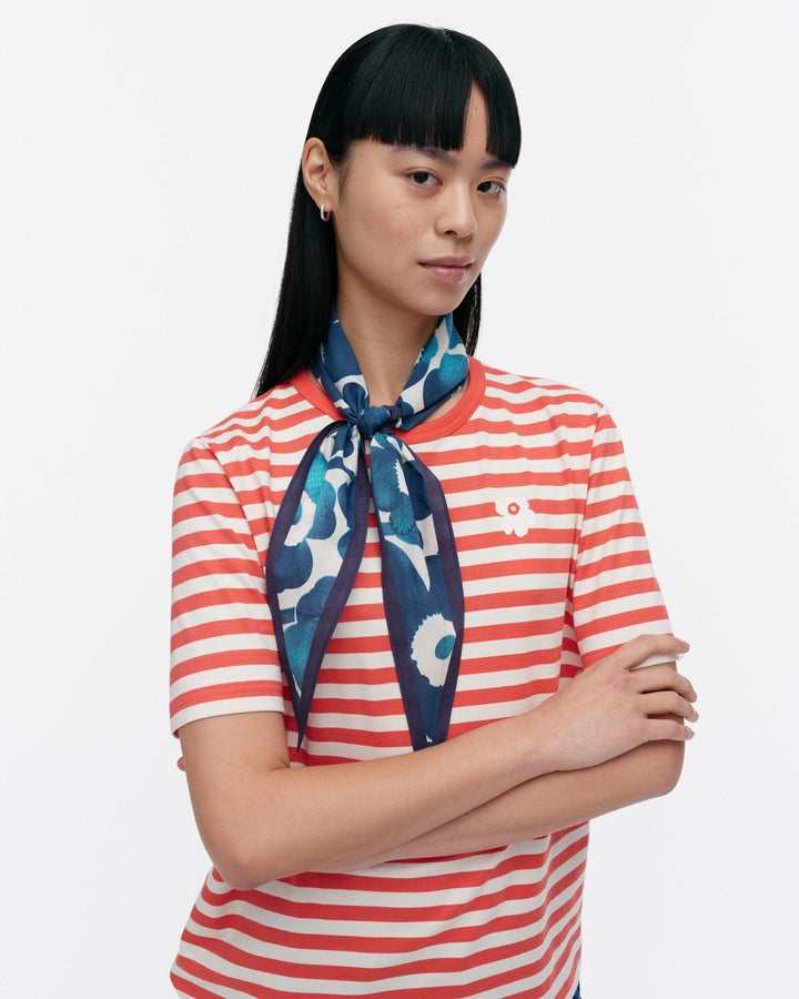 kioski aiempi akvarelli unikko scarf - blue