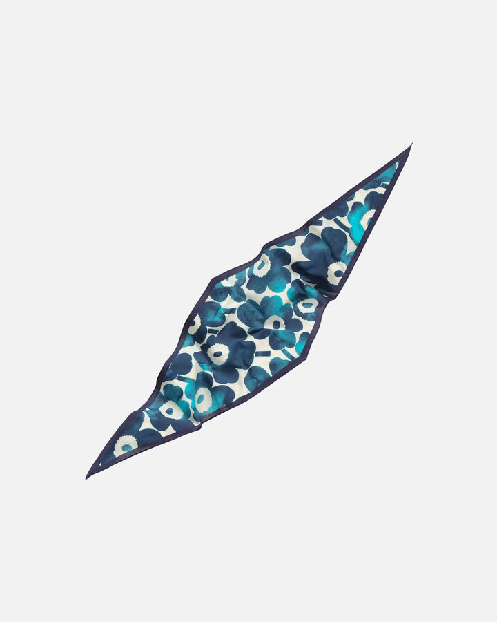 kioski aiempi akvarelli unikko scarf - blue