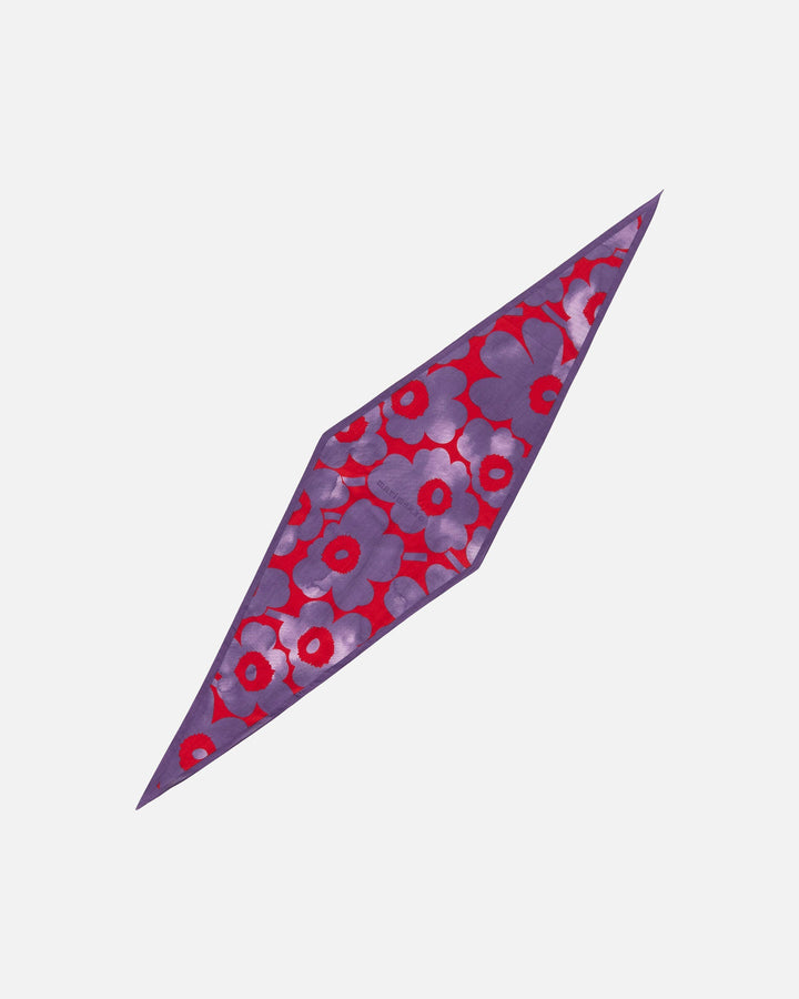 kioski aiempi akvarelli unikko scarf - red/purple