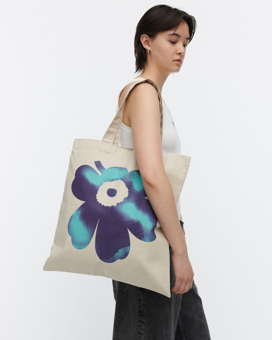 vankka akvarelli unikko - tote bag