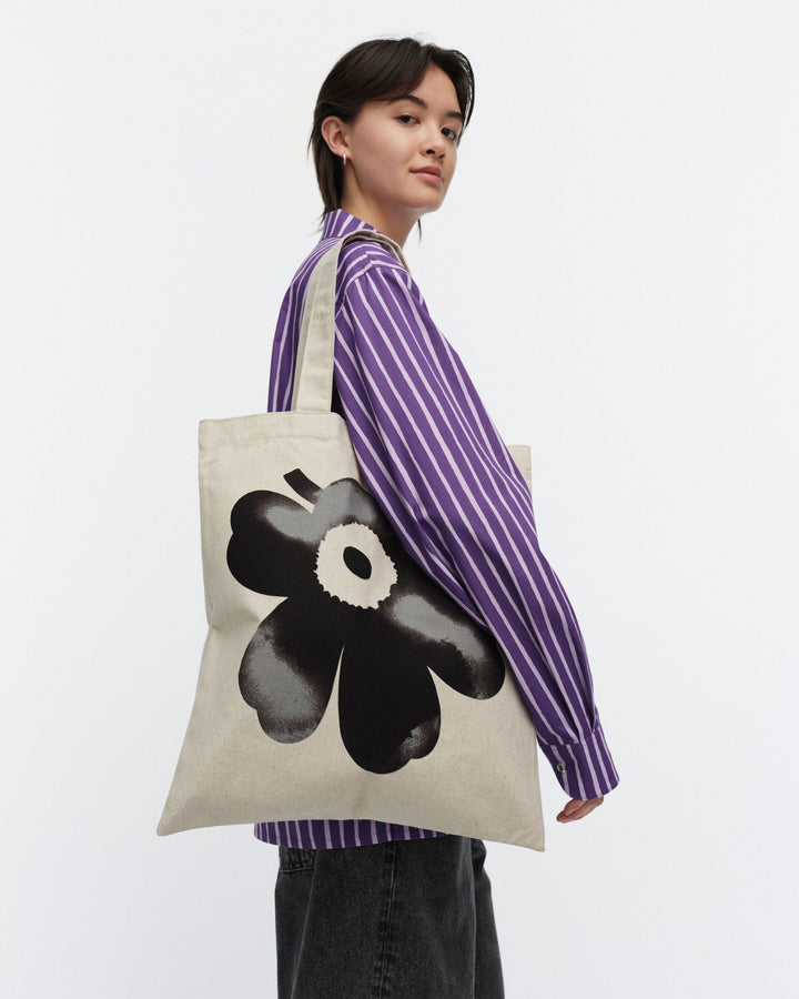 vankka akvarelli unikko - tote bag
