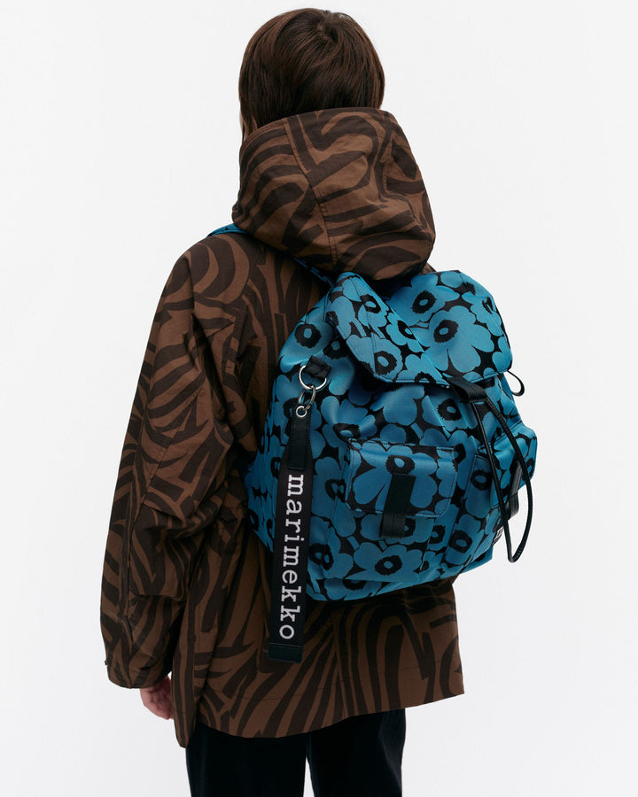Everything backpack L Unikko blue / black - backpack