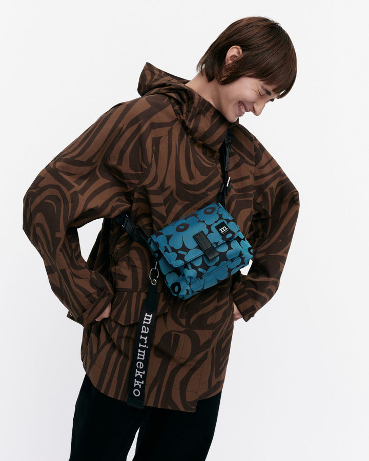 mini messenger unikko - blue / black