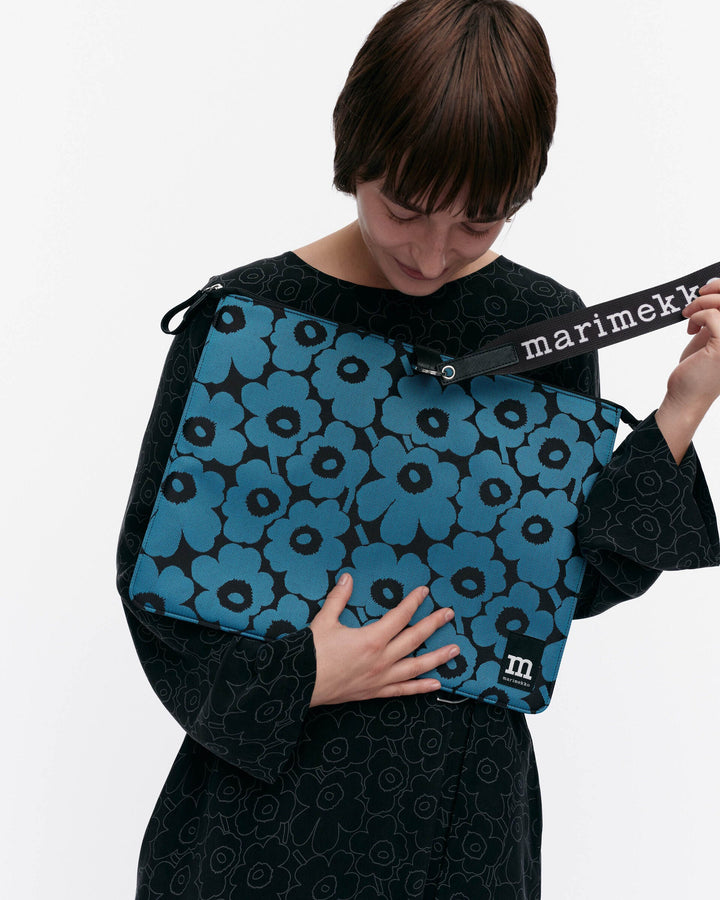 unikko laptop sleeve 15" - blue / black