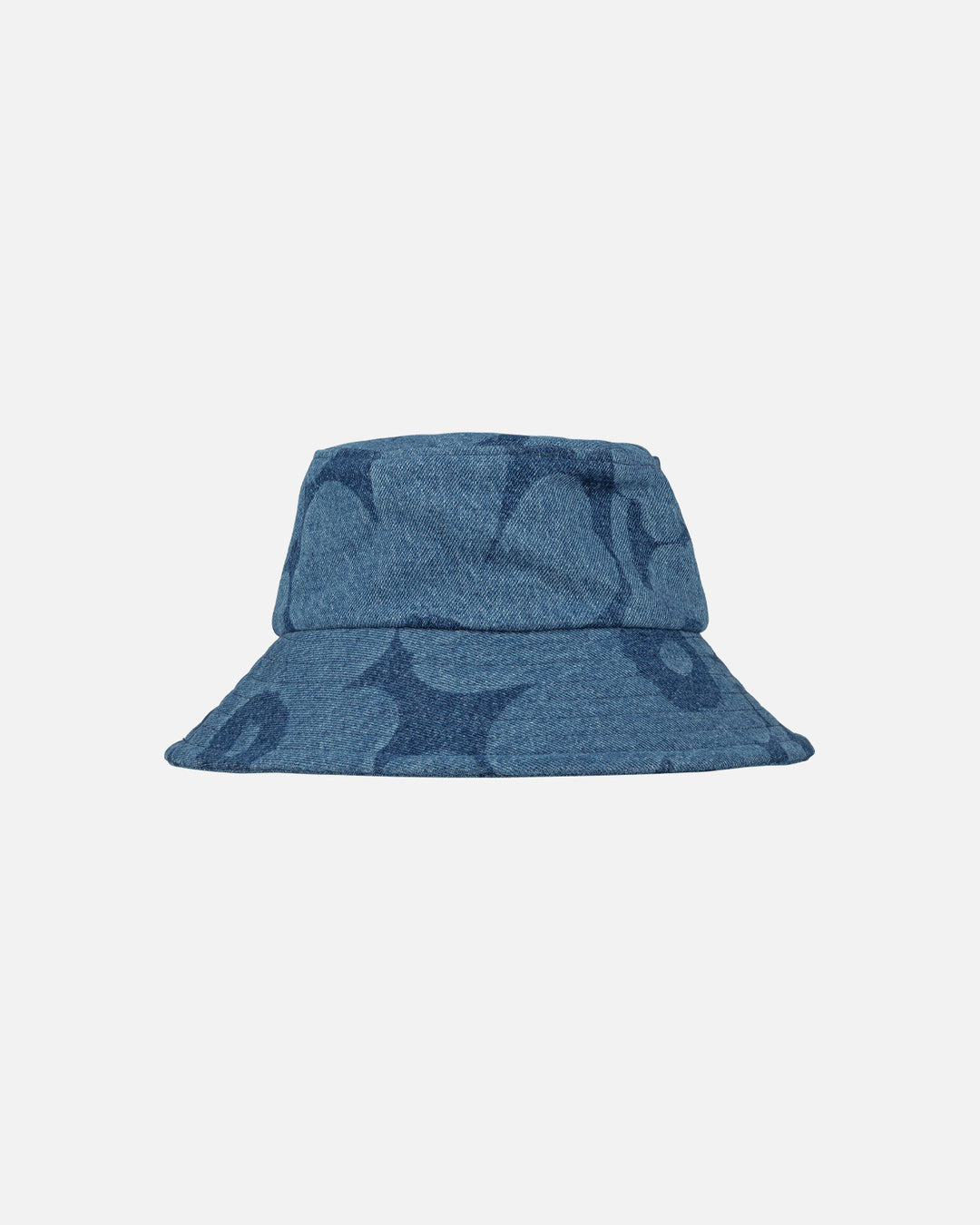 kioski paketti unikko denim bucket hat - blue