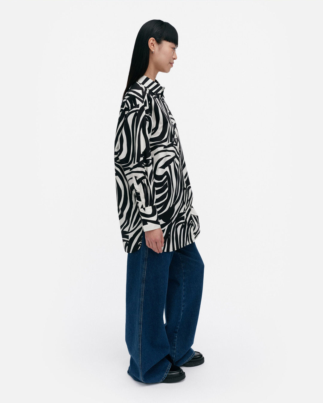 nila jokuraita cotton shirt