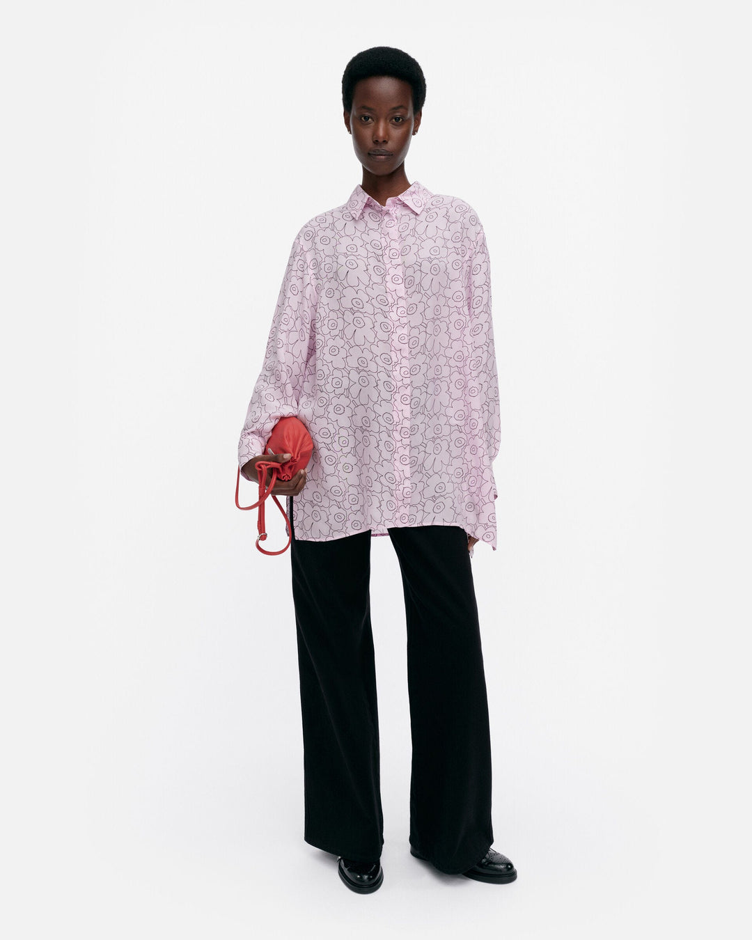 runsas piirto unikko shirt - pink