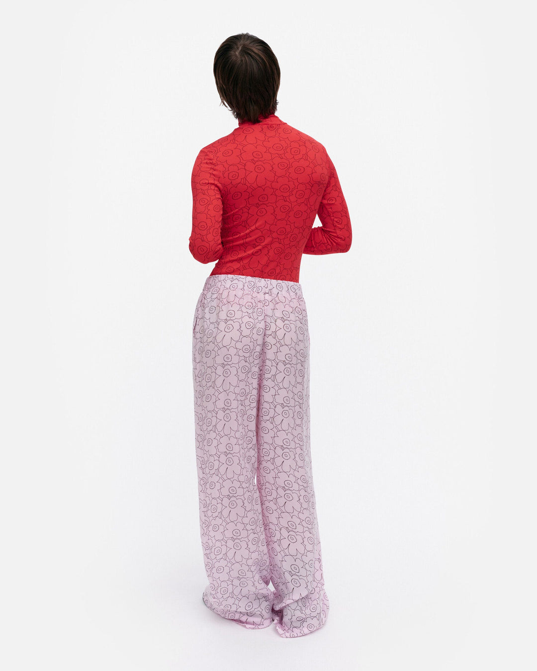 oanet piirto unikko trousers - pink