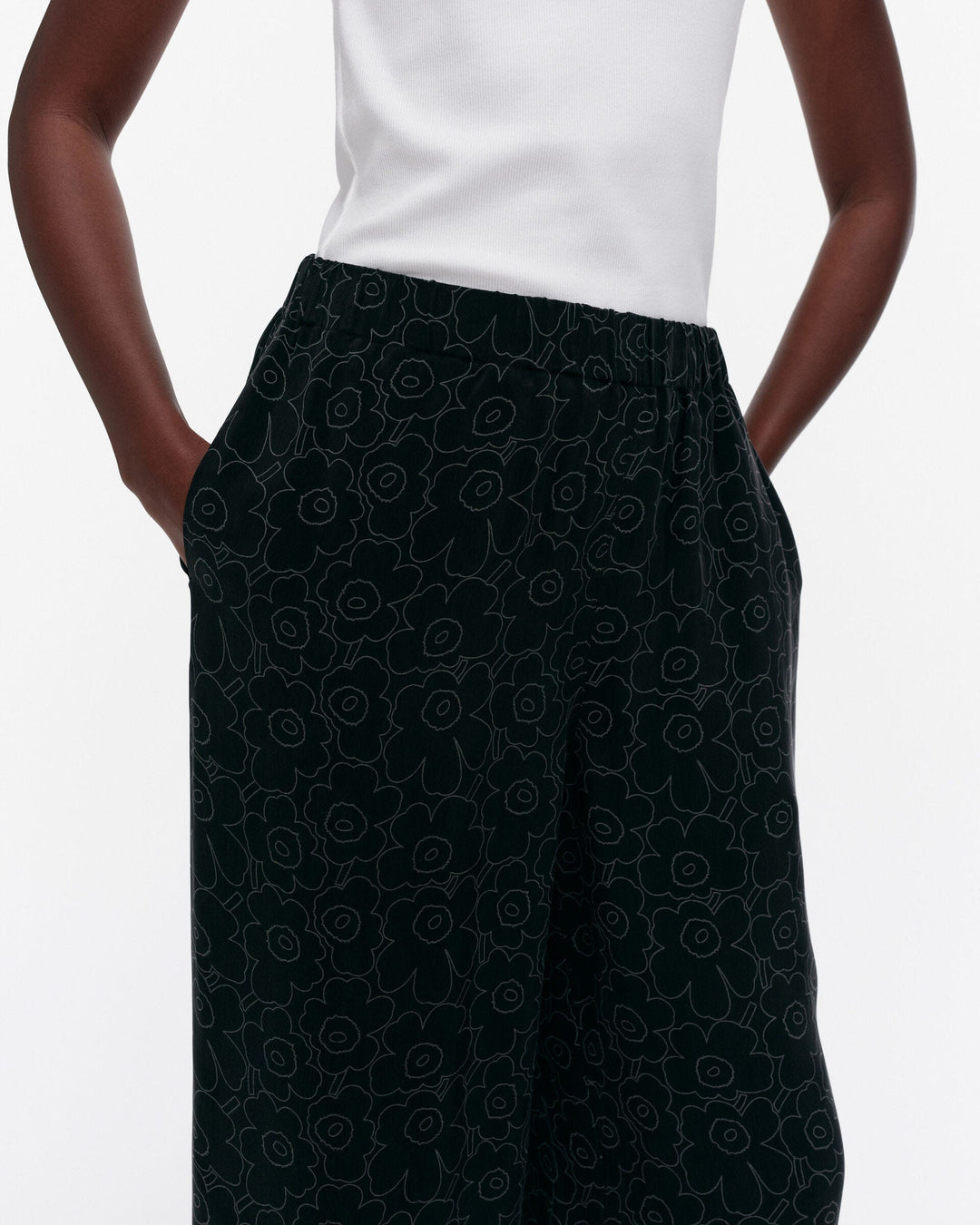 oanet piirto unikko trousers - black